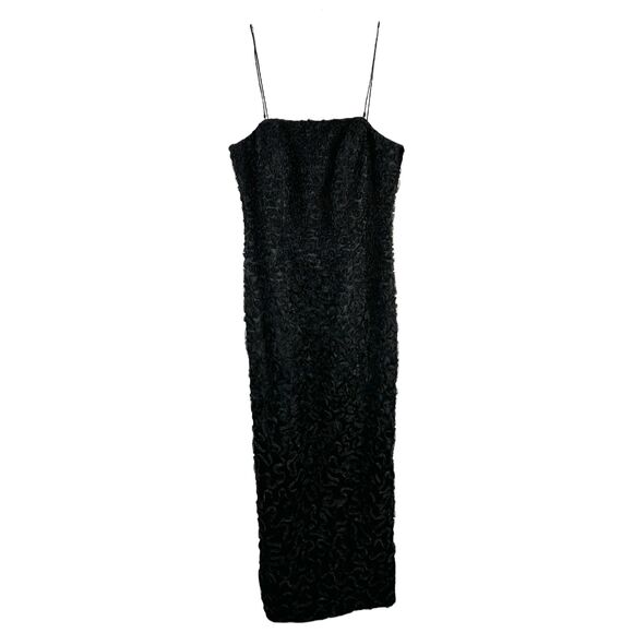 Vintage Chetta B Size 6 Evening Gown Silk‎ Ruffled Full Length Dress Formal 1459 - Picture 1 of 13